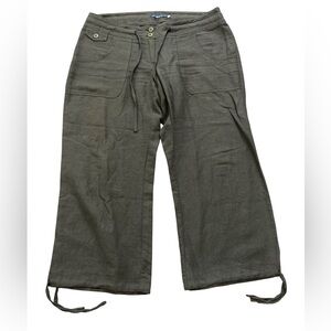 Blue Sand Trousers Olive Green Made In Italy Women’s Size 44/US Size 8 Or 10